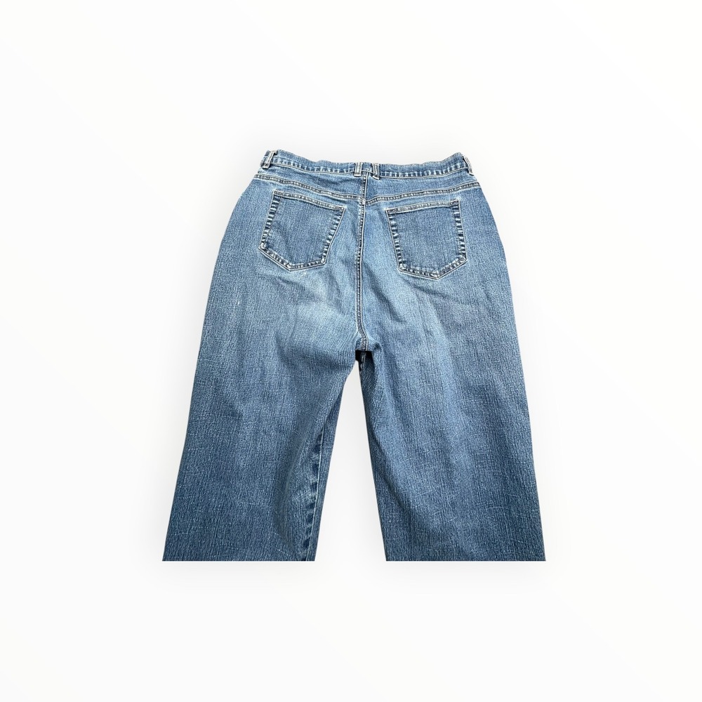 St. John's Bay Jeans Womens 18 Blue Stretch Straight Leg High Rise Denim Pants - Picture 11 of 12
